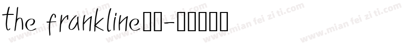 the frankline字体字体转换